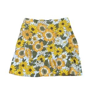 Her Pony Floral Mini Skirt